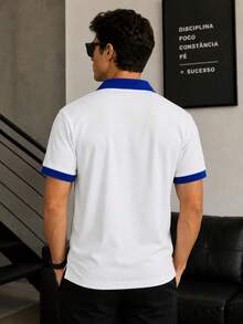 Men's Polo Shirt From Brazil, Short Sleeve. - White - View 2
