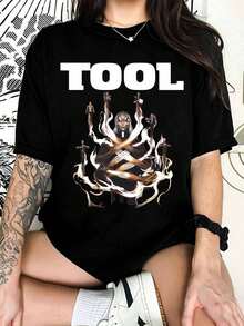 TOOL T-Shirt - Metal Music T-Shirt - Lateralus Album T-Shirt - Fear Inoculum - 10000 Days - Undertow - TOOL Merchandise - Unisex Rock Clothing - Black - View 1