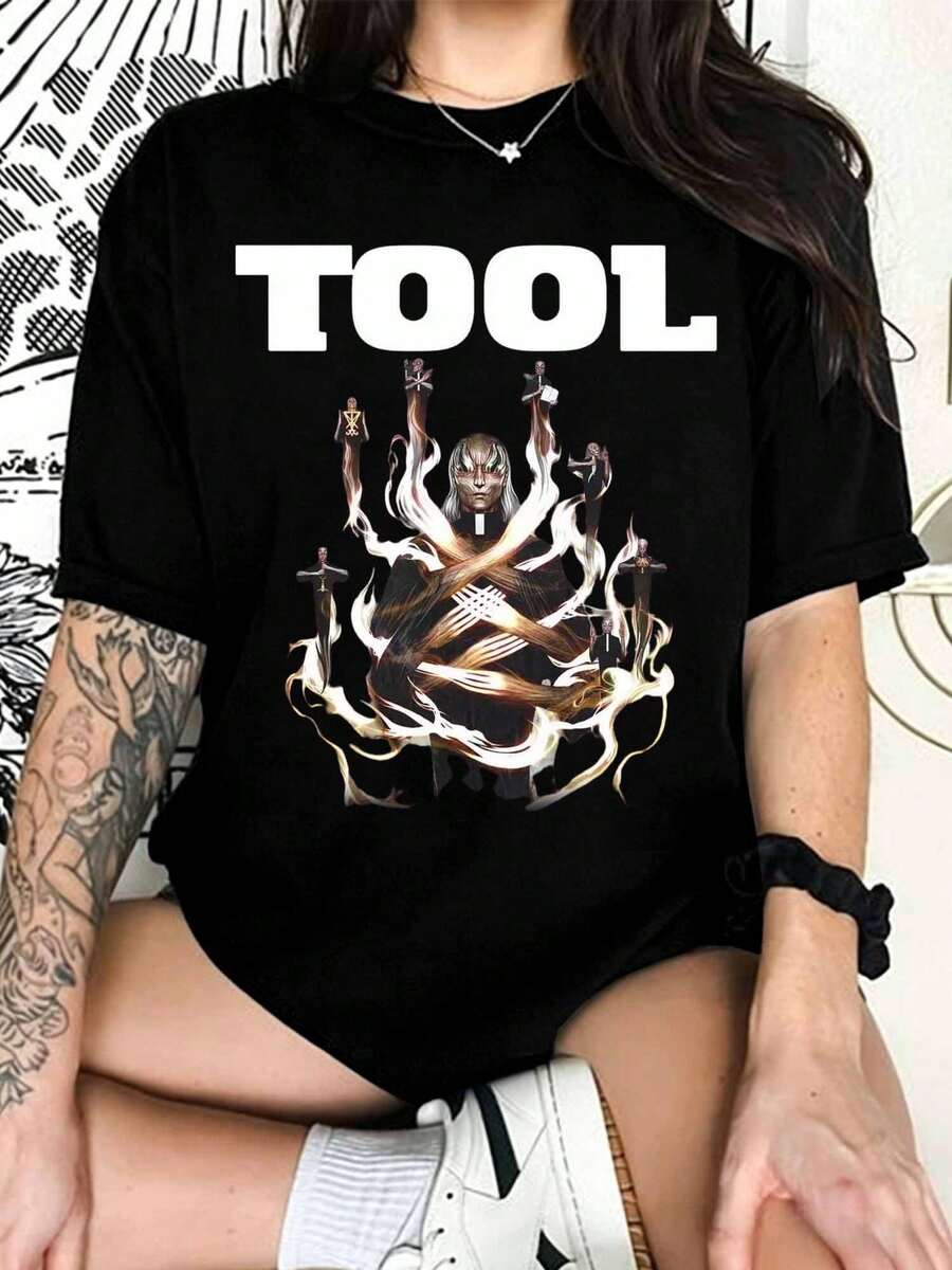 TOOL T-Shirt - Metal Music T-Shirt - Lateralus Album T-Shirt - Fear Inoculum - 10000 Days - Undertow - TOOL Merchandise - Unisex Rock Clothing - Black - View 1