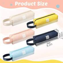 1 hộp bút hình hoạt hình dễ thương, dung tích lớn, kiểu Hàn Quốc dành cho cả nam và nữ, hộp bút đa năng tối giản, túi đựng mỹ phẩm, hộp văn phòng phẩm, đồ dùng học tập. - A - Xem 3