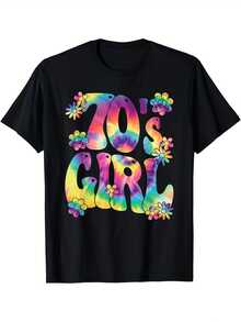 Nueva camiseta de manga corta para mujer de 180 g,% algodón - Camiseta casual versátil con estampado de verano para hombre - Camiseta con estampado de verano para parejas - Unisex - Regalo para vacaciones - Negro - Ver 1