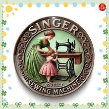 Broche/Badge de mode classique de machine à coudre vintage (2D PLAT), parfait pour assortir avec des jeans, des vêtements, des sacs à dos et des chapeaux. Accessoire de collection idéal et cadeau pour les vacances, les événements et les rassemblements - A - Voir 4