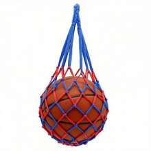 Durable Multipurpose Tennis Ball Storage Bag, Suitable For Basketball, Soccer, Volleyball And Football - Thick, High-Quality, Blue/Yellow/White Design With Reinforced Stitching And Handles, Versatile Sports Bag | Vibrant Mesh Bag | Sturdy Handles - Multicolor - View 5