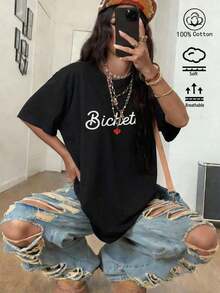 Women T-Shirts - Black - View 6