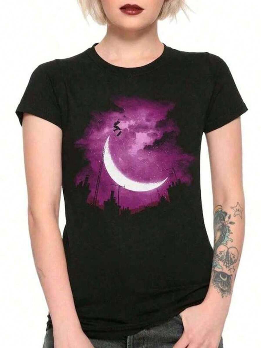 Miley Cyrus Funny Metal T-Shirt "Nothing Else Matters", Men's And Women's Sizes, MLS-12224, Western Graphic Tees, Men's Clothing, Men's Shirts, Graphic Tees, Women's Clothing, Summer Tops, Summer Clothes, Graphic Tees - 黑色 - 查看 1