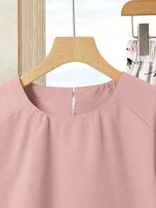 2 piezas Conjunto de top casual de unicolor + falda estampada para vacaciones de mujer, Conjunto de ropa de verano para mujer, Conjunto de falda de verano, Conjunto de falda y top, Conjunto de falda y top para mujer, Conjunto de falda estampada - Multicolor 3 - Ver 6