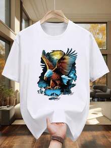 Women's Short Sleeve T-Shirt, Summer Tops, % Cotton, Short Sleeve T-Shirt, A, Casual, Versatile Style, Premium Selection Of Summer Clothing For Women. - 白色 - 查看 5