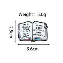 Broche de personaje de dibujos animados lindo, accesorio de ropa con insignia de metal con letra en inglés personalizada - Multicolor - Ver 10