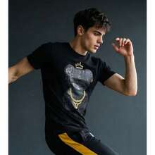 SCREENSHOT-2202-SS-2 Camiseta de Hombre Elegante de Doble Capa con Bordado de Parches y Gel de Alta Densidad de Calidad Premium YMUB - Negro - Ver 6