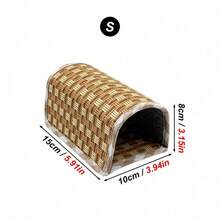 1 tấm thảm làm mát đường hầm mùa hè cho chuột hamster, bền, chống trầy xước, làm từ cỏ tự nhiên dệt, thích hợp cho thú cưng nhỏ như chuột hamster và chuột lang. - Nhiều màu - Xem 9