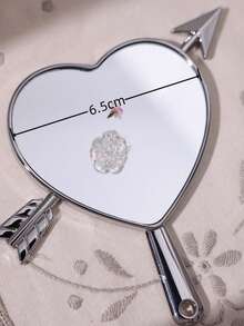Specchio da mano a forma di cuore e freccia personalizzato, specchio da mano di Cupido con nome personalizzato, regalo per damigella, regalo di matrimonio per lei, ricordo romantico - Multicolore - Visualizzare 8