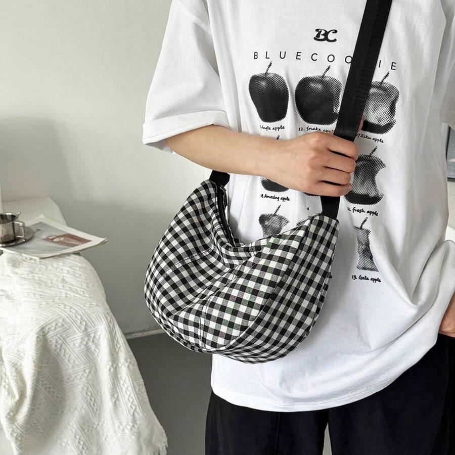 LECEY Unisex Sports Sling Crossbody Bag, Dumpling Messenger Bag, 2026 Spring New Canvas Bag - Multicolor - View 1