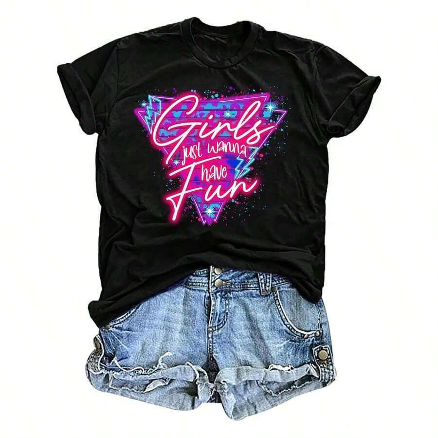 Women T-Shirts - Black - View 1
