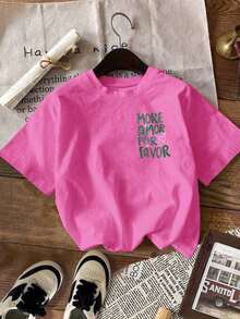 Camiseta de Mujer DrmWander, Camiseta de Manga Corta con Estampado Gráfico Estilo Casual Urbano, Bonita Camiseta de Verano, Camisetas Lindas para Mamá, Camiseta Personalizada, Camiseta Gráfica Personalizada, Camiseta de Mujer, Conjuntos de Ropa de Vacaciones, Conjuntos de Playa, Ropa de Verano para Mujer, Camisetas para Damas para el Verano, Tops de Mujer para el Verano, Atuendo para la Playa para Mujer, Camisetas para Damas para el Verano - Rosa intenso 2 - Ver 2