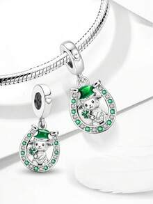 1pc Lucky Sheep Bead Charm, Suitable For Bracelet Necklace DIY Jewelry Making, Gift For Friends - Style 12 - View 5