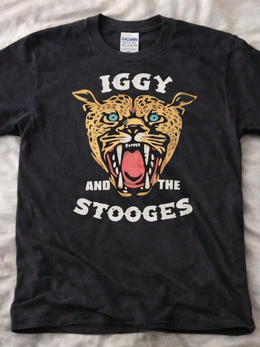 Camiseta unisex, vintageProtoPunkLeopardoCabezaRocaGráficoCamisaGildan,ropademujerblusasparadamacasualescamisasdemujerblusablusasparamujercamisas, GráficasimpresoAmigable con la piel, estilo de los 90Retro, Ropa Urbana, De ModacasualCamisetas, GráficasimpresoAmigable con la piel, estilo de los 90Retro, Ropa Urbana, De Modacasualcamisetas - Negro - Ver 1