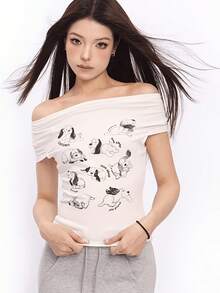 Women Tops - White - View 3