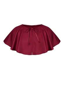 Cosplay Clothing - Shoulder Cape/burgundy - One Size Fits All - View 4