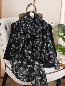 1pc Women's Luxury Scarf, Outdoor Travel Long Scarf, New 80*180CM Fashion Printed Shawl Scarf, Suitable For All Seasons - Multicolor - View 14