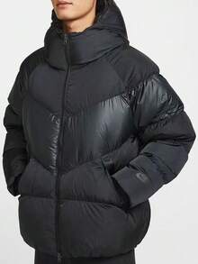 Áo khoác lông vũ dài tay Nike Sportswear FW25 WINDRUNNER nhẹ, ấm áp, dáng rộng, dành cho nam. - màu đen - Xem 1