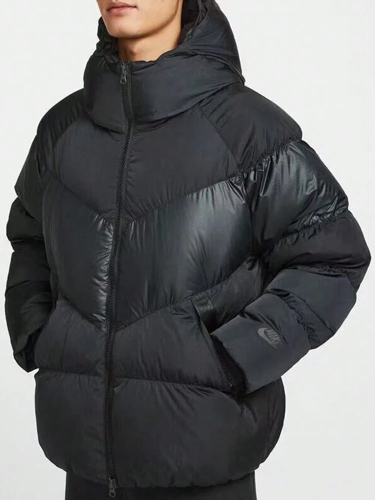Áo khoác lông vũ dài tay Nike Sportswear FW25 WINDRUNNER nhẹ, ấm áp, dáng rộng, dành cho nam. - màu đen - Xem 1