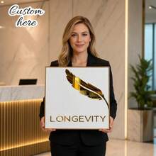 1pc Custom Round Gold Mirror Acrylic Sign – Studio & Salon Signage, Ideal For Beauty, Hair, And Lash Studios (Indoor Display) Commercial Studio Signage - Multicolor - View 3