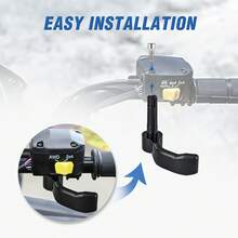 nilight Universal CNC Aluminum Motorcycle Thumb Throttle Assist Adjustable Cruise Control Handlebar Accelerator Wrist Relief For ATV Dirt Bike Scooter, Gift For Father Boyfriend - D - View 3