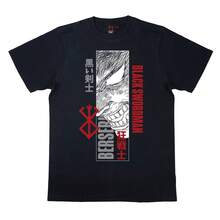 Camiseta unisex unisex B1erserk Black swoR1DS1Man Anime UniS1ex de 220 g, de algodón grueso, textura suave y tacto agradable, cómoda y respetuosa con la piel. Su estilo clásico y sencillo nunca pasa de moda, ideal para el día a día, actividades deportivas, viajes, vacaciones y cualquier ocasión informal. - Negro - Ver 1