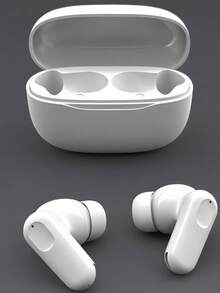 True Wireless Bluetooth Earbuds With Built-In Microphone For Clear Calls, Long Battery Life, Sweat-Resistant Design, Compatible With IOS And Android Devices, Suitable For Fitness, Running And Daily Use - White - View 1