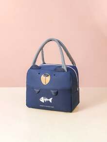 Cartoon Cute Lunch Bag, 3D Animal Pattern For Elementary Students, Handheld Zipper Lunch Bag, Multi-Functional Aluminum Foil Lining Insulated Lunch Box Bag, Large Capacity Travel Makeup Toiletry Organizer Bag, Multi-Functional Sealed Insulated Lunch Bag, Multi-Functional Storage Bag, Suitable For Work Commute, Picnic Camping, Gift For All - Multicolor - View 15