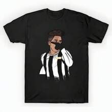 Dybala T-Shirt unisex de la de algodón puro de alta densidad de 220 g. C-AmiS-eta uniS-ex 100 % aL-Godón de - Tejido de alta densidad. Apta para todo tipo de perS-onas, ya sean mujeres o hombres. Tejido duradero de alta C-Alidad apto para todas las estaciones, suave al tacto pero duradero. Tops transpirables. Conjuntos de otoño para mujer. Conjuntos de vaC-Aciones para mujer. Disfraz de Halloween para mujer. - Negro - Ver 6