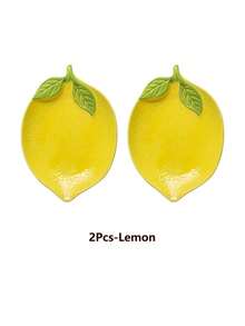 Large Lemon Ceramic Spoon Rest, Suitable For Stove, Elegant Cooking Utensil Holder, Heat-Resistant Utensil Rack, Can Be Placed On Countertop, Dishwasher , Ideal Gift For Weddings, Housewarming And More - Multicolor - View 9