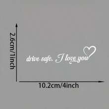 3 miếng dán "Drive I Love You" dùng trang trí bình nước, laptop, xe hơi, cửa kính. - A - Xem 8