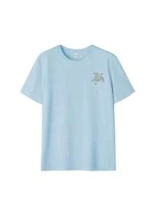 Women's Crew Neck T-Shirt With Summer Ocean Life Letter Print, Graphic Tee, White, Black, Pink Casual - 賽萊斯特 - 查看 5
