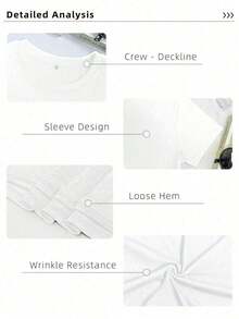 Double-Sided Printed Colored Cotton T-Shirt Comfortable, Stylish With Minimalist Design, Casual & Versatile, INS Style Beach Bum Surfing Shark Flower Sunset Graphic 100 Percent Cotton-Unisex, Suitable For Casual Daily Outings, Short-Sleeve Summer Top, Retro Y2K Patterned T-Shirt - 白色 - 查看 3