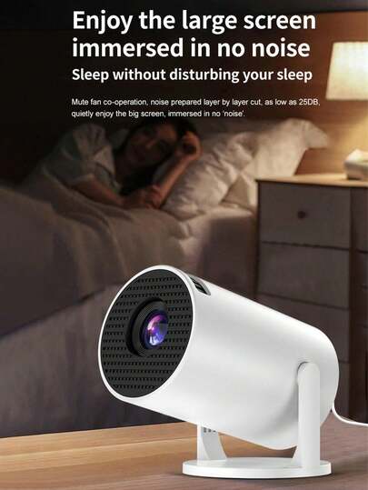 Máy chiếu HY200mini có dây, phản chiếu màn hình, độ phân giải 1080P HD, máy chiếu rạp chiếu phim gia đình, máy chiếu video ngoài trời.