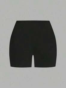 2 piezas Leggings básicos casuales de unicolor para mujer de talla grande, aptos para el verano - Multicolor 3 - Ver 4