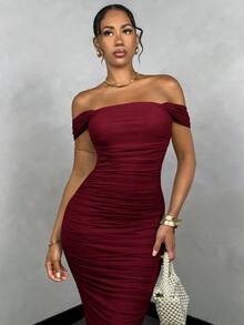 Vestido de encaje amarillo claro, vestido de vacaciones, vestido de verano, vestido de primavera, vestido pastel, vestido de playa para damas, vestido largo de playa, vestido largo de verano, atuendos de verano para mujeres/ropa de primavera/atu - Burdeos - Ver 5