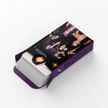 55Pcs KATSEYE Lomo Cards, Girl Group Purple Style Photocards, HD Aesthetic Postcards For Fans Collection Decor Gift - Multicolor - View 4