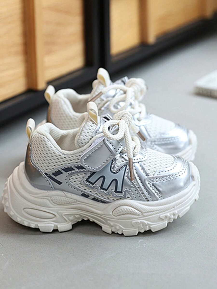 Bộ 3 đôi giày thể thao thoáng khí cho bé trai/bé gái, giày sneaker lưới cho trẻ em, giày thường ngày cho trẻ sơ sinh/trẻ nhỏ, từ 1-12 tuổi, mùa xuân/thu. - Màu Hồng Tươi - Xem 1