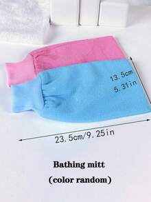 Body & Face Bath Exfoliating Scrub Gloves Set, Suitable For Bathing, Showering, Scrubbing And Removing Dead Skin - Multiple Styles - View 10