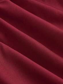 MOD Women's Plus Size Burgundy Ruffled Skirt, Vintage Burgundy Ruffled Skirt - Brown - View 7