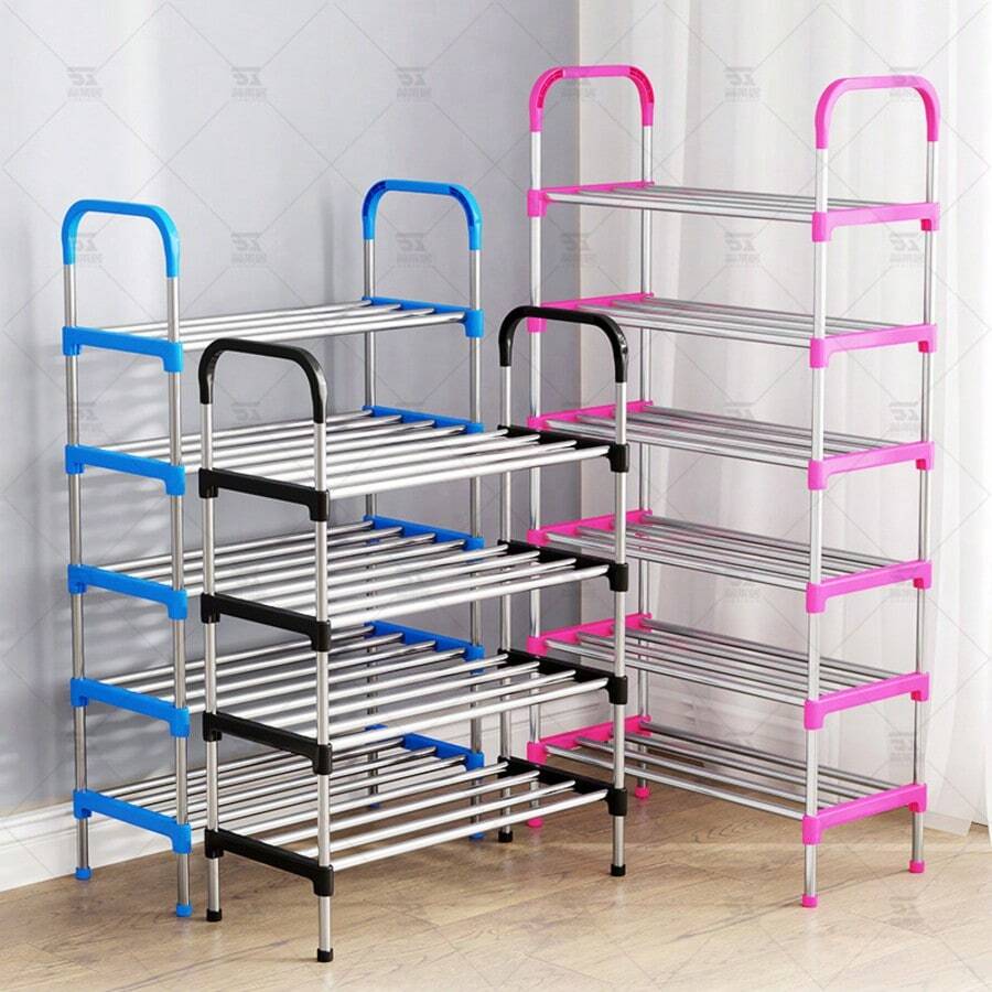 1pc Multi-Layer Shoe Rack, Freestanding Shoe Rack, Easy To Assemble, Suitable For Rental Apartments, Entryway, Hallway, Bedroom, Bathroom, Office, Living Room Shoe Storage Rack, Entryway Furniture, Shoe Organizer Rack, Space-Saving Design, Suitable For Various Room Types