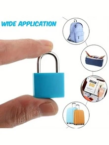 6pcs Small Heavy Duty Padlocks With 2 Keys, Durable Metal Locks With Keys - Compact Colored Luggage & Gym Locker Locks, Suitable For School Lockers - Multicolor - View 8