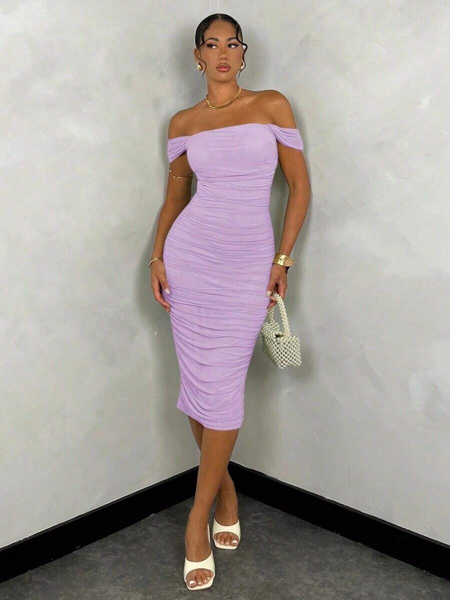 Vestido de encaje amarillo claro, vestido de vacaciones, vestido de verano, vestido de primavera, vestido pastel, vestido de playa para damas, vestido largo de playa, vestido largo de verano, atuendos de verano para mujeres/ropa de primavera/atu - Púrpura malva - Ver 1