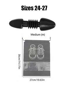 Alargador de sapatos ajustável, expansor de saltos altos, expansor fácil de usar, feito de plástico durável, concebido especificamente para expandir e moldar saltos altos, sapatos e sapatos de festa femininos. Estes mini alargadores de sapatos ajudam a manter a forma do sapato ao expandir a área dos dedos, adequados para organização do armário e cuidados com os sapatos, acessórios para sapatos, acessórios de alargador de sapatos adequados para pés estreitos/pés largos. Adequado para mulheres, Dia da Mãe, presentes do Dia do Professor - A - Ver 15