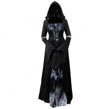 Stage Dance Wear - 8119 Black Hooded Long Dress - View 6