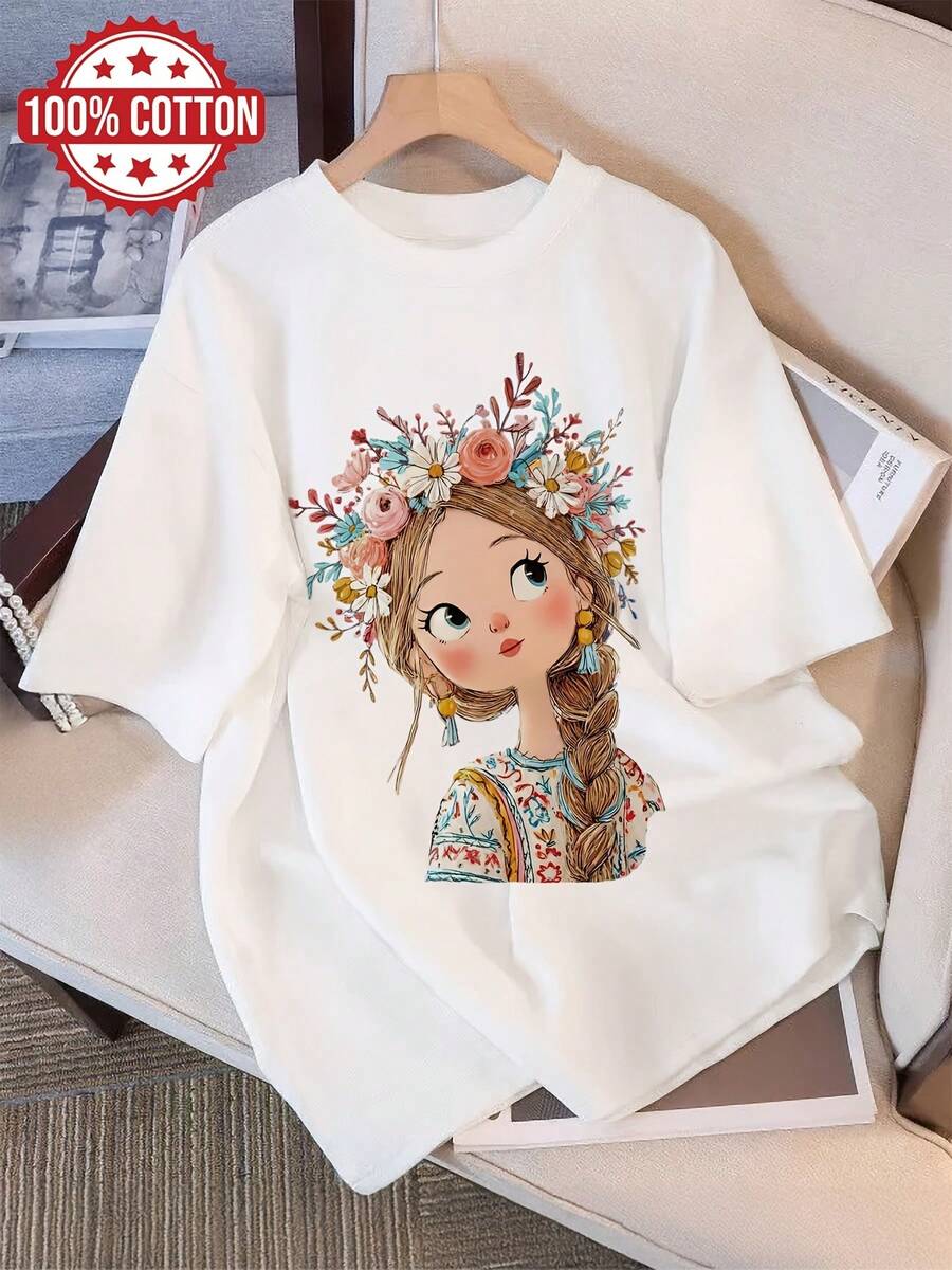 Women T-Shirts - White - View 1