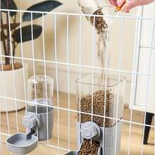 Conjunto de comedero y bebedero automático de gran capacidad para mascotas, comedero y bebedero automático por gravedad, adecuado para jaulas - para alimentar conejos, gatos, perros, cobayas - 500ml - Ver 11