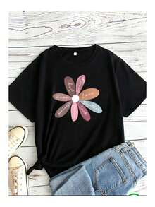 - Basic T-Shirt Printed With Sommer HOPE YOU Motif, Loose And Comfortable, For Men. - Back - View 8